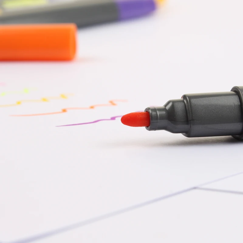 12 шт. Monami ручка на водной основе двойное волокно крюковая Ручка Треугольная ручка с тонким стержнем цветной маркер 12 цветов
