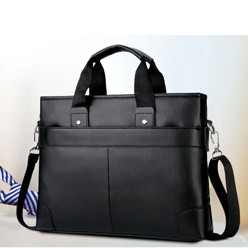 Laptop Bags PU Leather Men Waterproof Handbag Messenger Bag For MacBook Air Pro 13 Inch Business Computer Storage Bag Briefcase (4)