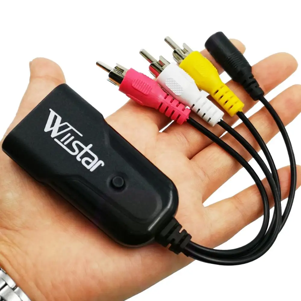 Wiistar Mini HDMI на штекер AV/CVSB RCA конвертер коробка mini HDMI2AV HDMI на RCA штекер 1080P NTSC/PAL для ПК HDTV PS3 VCR