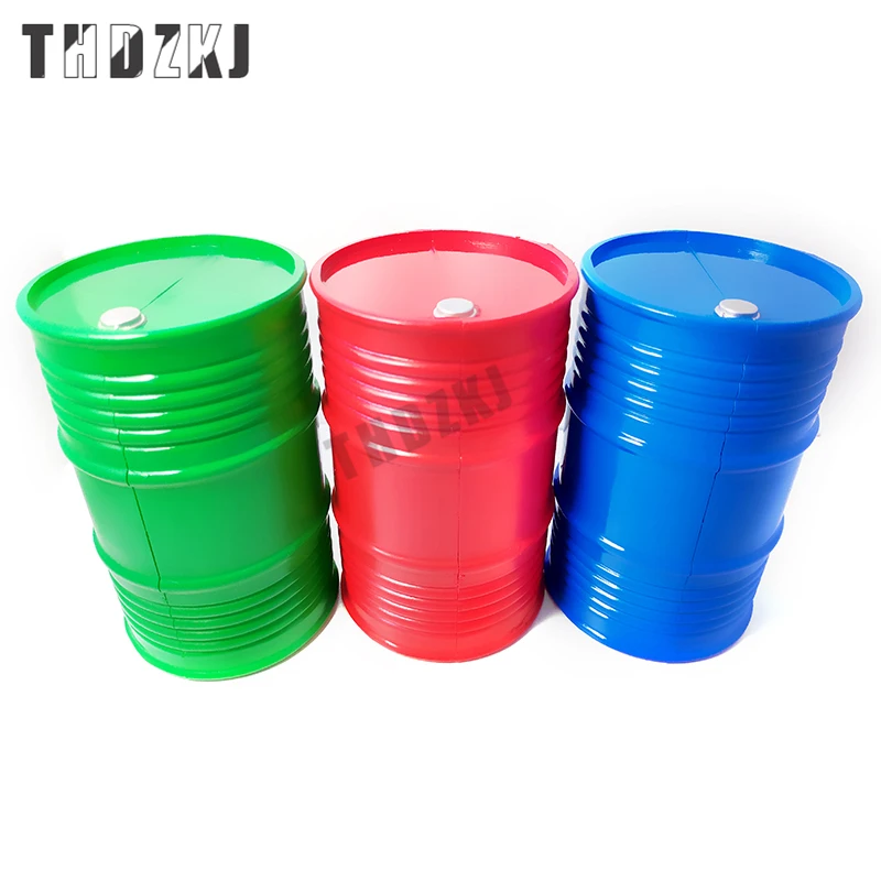 

RC Rock Crawler 1:10 Accessories Plastic Oil Drum Tool for SCX10 CC01 RC4WD D90 D110 TF2 RC Truck Car Decor F71
