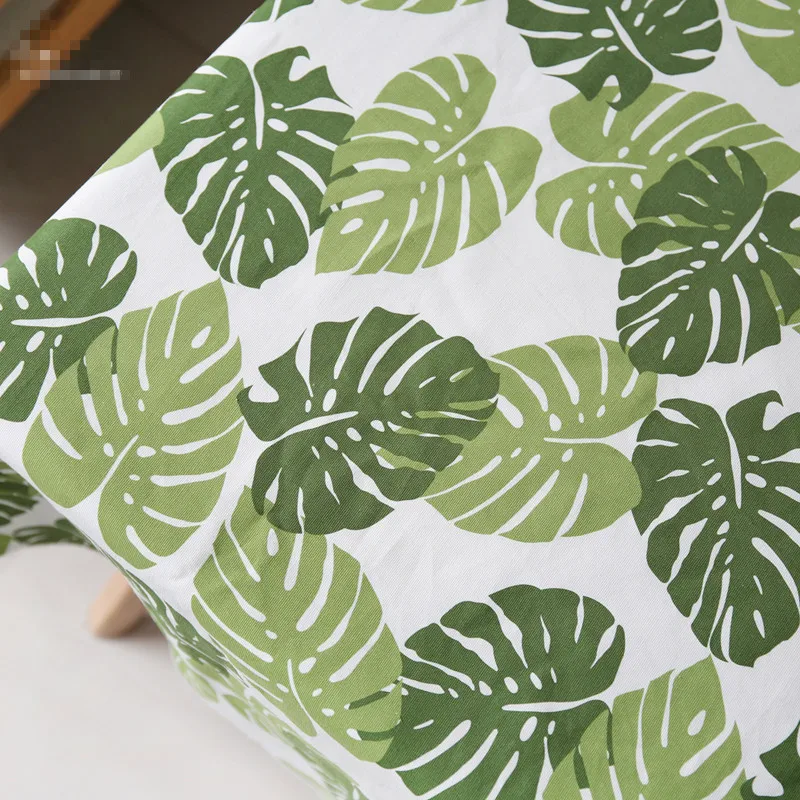 150x100cm Monstera Leaf Cotton Canvas Thick Fabric Patchwork Home Textile Meter Sewing Fabric For Sofa Cushion Pastoral Fabric Fabric For Sofa Sewing Fabricfabric For Aliexpress
