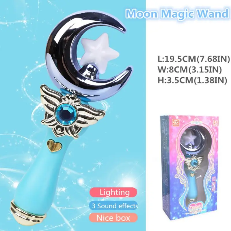 Изысканный светодиодный светильник принцессы для девочек, волшебная палочка, косплей, игрушка на Хэллоуин, сценическое представление - Цвет: 8873