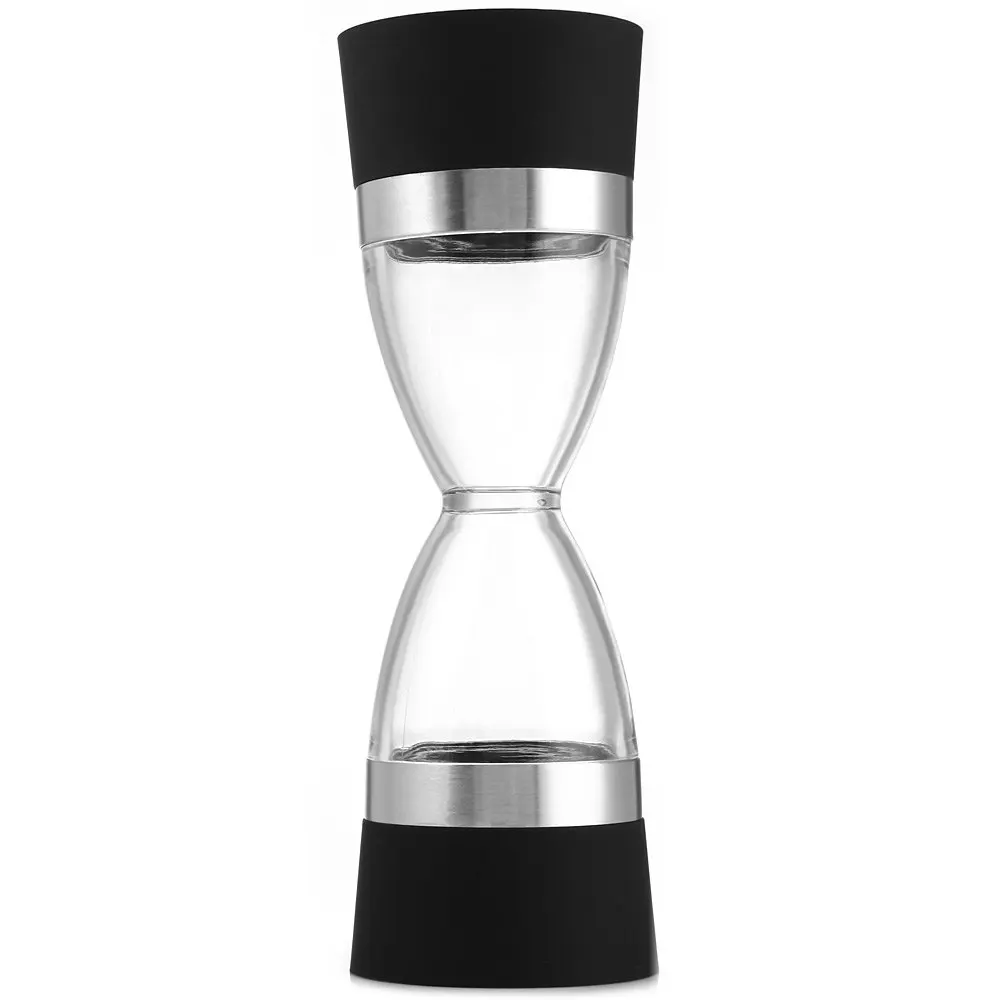 2pcs/lot Hourglass Shape Dual Salt Pepper Mill Spice Grinder for Kitchen Cooking Tools