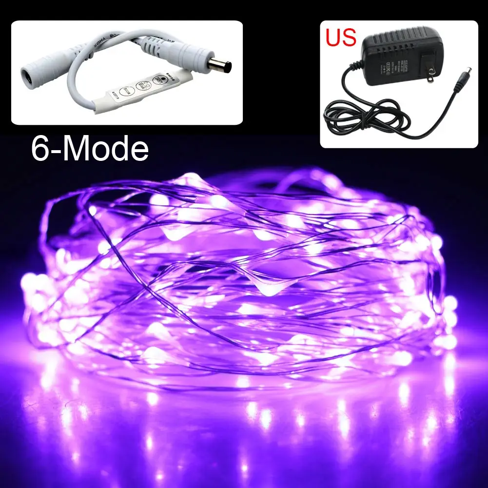 New 10M LED String lights with Dimming Controller Waterproof Holiday lighting For Fairy Christmas Tree Wedding Party Decoration