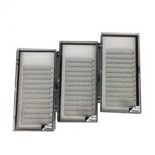 Горячая Распродажа 3 лотка/лот 3D 5D готовые вентиляторы прививка объема поддельные норковые ресницы 3D накладные кластеры 9-15 мм 3D норка