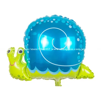 

10pcs/lot 60*49cm snails Animals shaped Air foil Balloons birthday party suppies children's toys