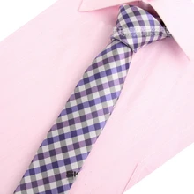 Для мужчин Синий Фиолетовый шеи галстук Классический Тонкий Тощий шеи галстуки Жених Бизнес галстук для Свадебная вечеринка SK203