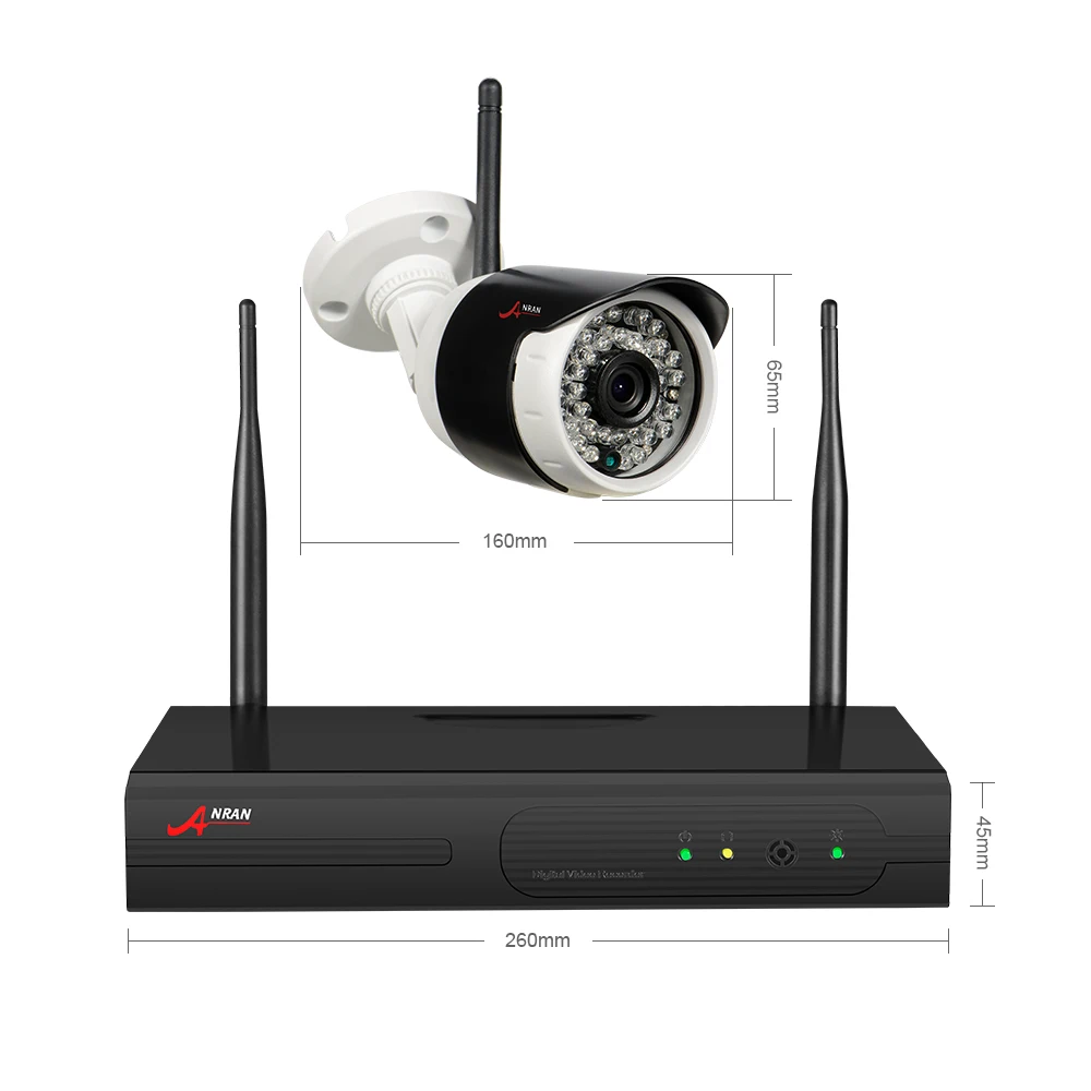 ANRAN P2P Plug Play 1080P 4CH HD wifi NVR уличная сетевая ip-камера видеонаблюдения CCTV Беспроводная система безопасности жесткий диск