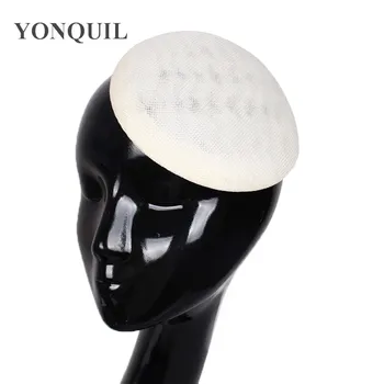 

Multi-color 15cm ivory Round imitation Sinamay Fascinator fascinator Hats base Craft make Material wedding accessories party hat