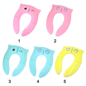 

Kids Potty Seat Cartoon Folding Plastic Toilet Potty Training Mat for Baby Toddler Dropshipping FAS