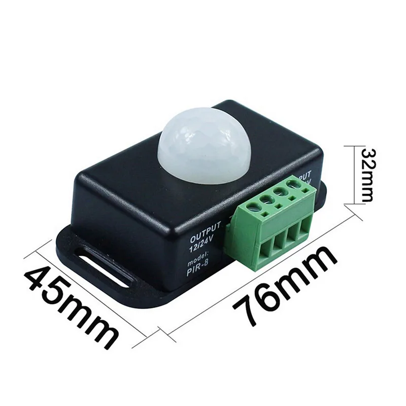 1PCS 12V 24V Mini PIR Motion Sensor Detector Switch for LED Strip Light