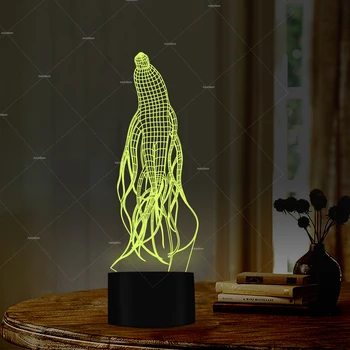 

USB Touch Table Lamp 3D LED Ginseng Shape Lampara NightLights Sleep Lighting