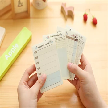 

1pack /lot New Bluebird Flower Day Weekly Month Plan Notes Memo Pad N Times Planner Sticky Notes School Stationery