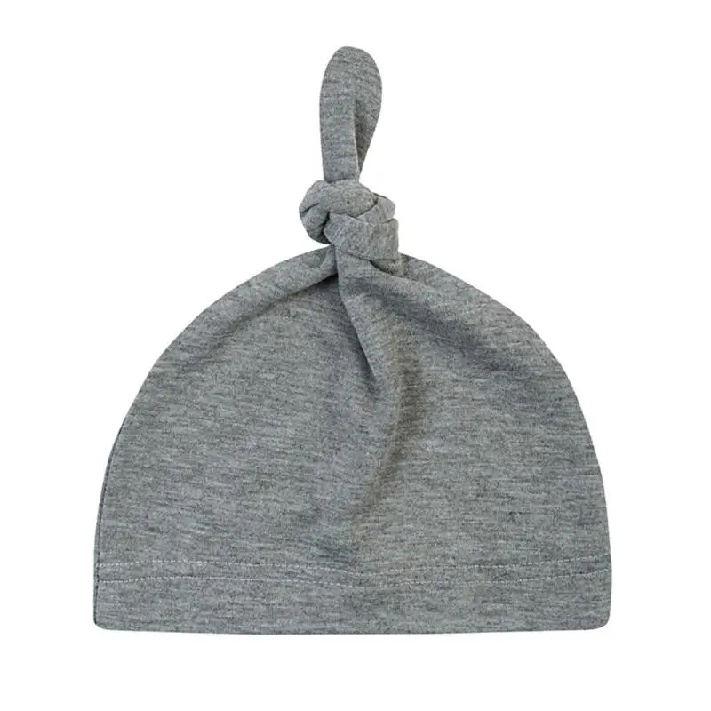 Теплая шапка для новорожденных мальчиков и девочек от 0 до 24 месяцев, однотонные Детские шапочки, вязаная шапка, осенне-зимняя мягкая шапка