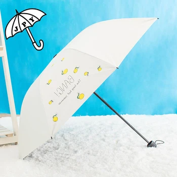 

BANG Cute Cartoon Fruit Umbrella Small Fashion 3 Folding Rain Umbrella Sun Dual-purpose Parasol Umbrella Rain Men AND Women