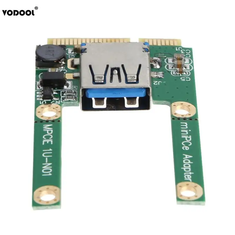 Плата расширения VODOOL Mini PCI E на USB2.0 Express PCIe USB 2 0 переходник адаптер с винтовыми
