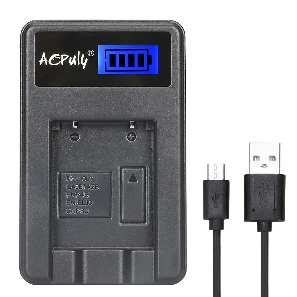 LI40B LCD USB зарядное устройство для Olympus LI-42B 42B Li-40B 40B NP-45 NP45 FNP45 EN-EL10 D-Li63 DLI63 D-Li108 DLI108 NP-80