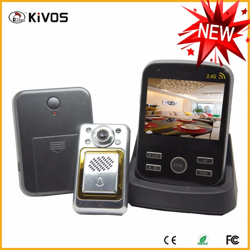 

3.5 Inch 2.4G Wireless Intercom Video Door Phone Long Distance 300M