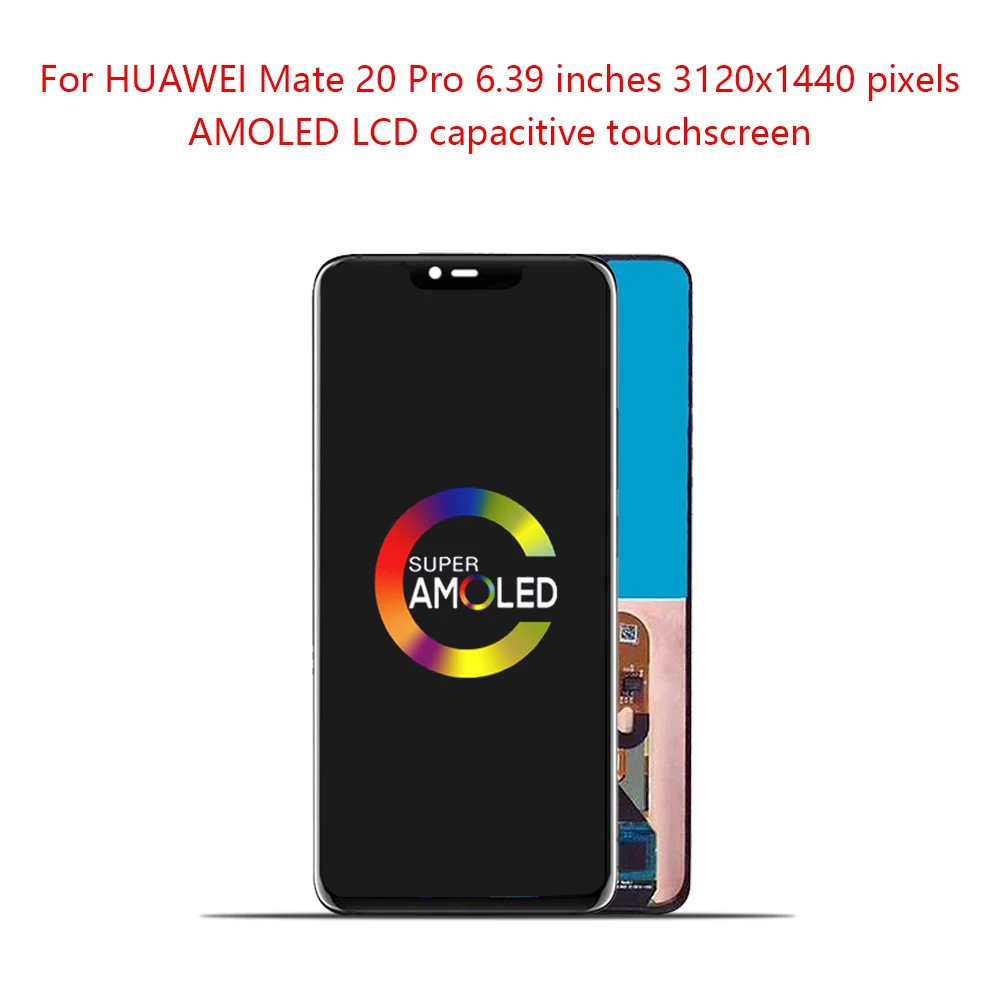 

6.39"100% New Super AMOLED For HUAWEI Mate 20 Pro LCD Display Touch Screen With Fingerprint For HUAWE Mate 20 Pro Display