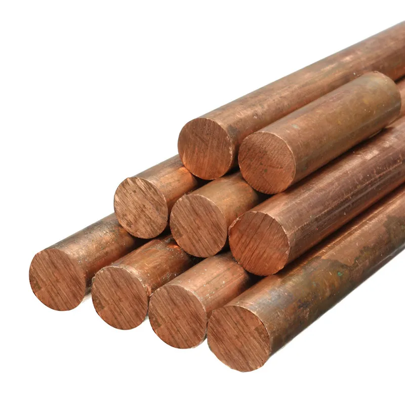 Dia.10mm T2 Copper Round Bar Copper Rod Milling / Welding / Metalworking 600mm/500mm/400mm/300mm