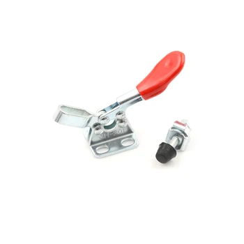 

1PC 198Lbs 90kg Quick Release Toggle Clamp Anti-Slip Push Pull Hand Tool Toggle Clamp Vertical/Horizontal Toggle Clamp