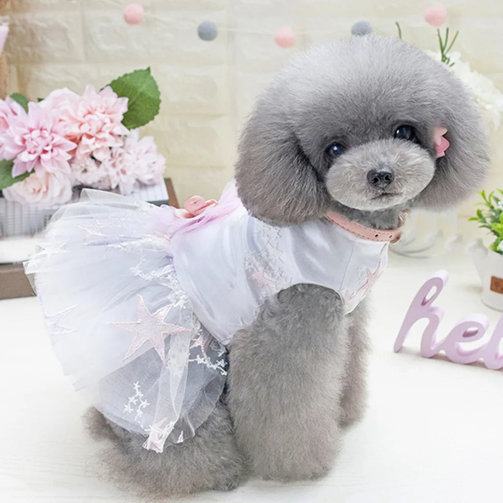 Новая мода Pet весенне-летние дышащие элегантные собака юбка-пачка юбка Собака, домашняя кошка, роскошное платье принцессы Свадебная