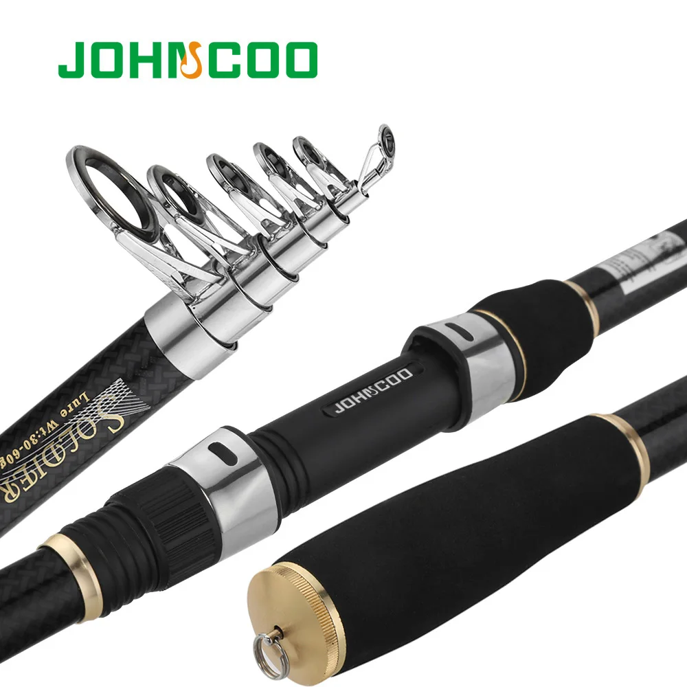 

Fishing Rod 1.8,2.1,2.4,2.7,3.0M Telescopic Fishing Rod 30-60g Travel Sea Fishing Spinning Rod Fishing Pole