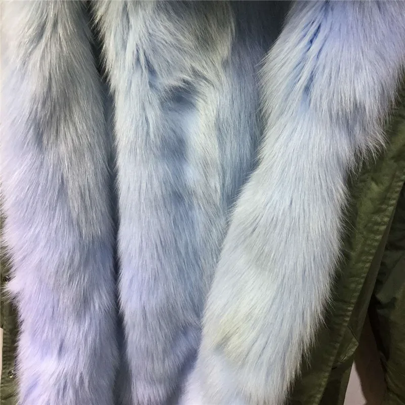 Куртка женская зимняя на подкладке из лисьего меха с капюшоном енота|parka kids|coat