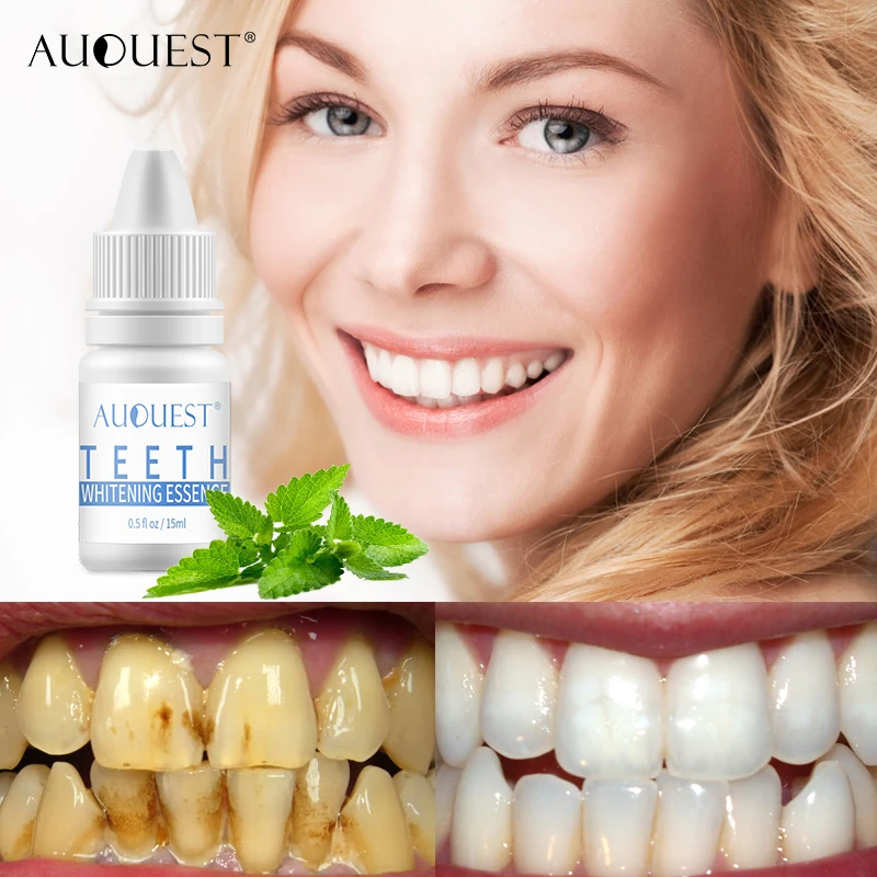

AuQuest Mint Teeth Whitening Essence Oral Hygiene Cleaning Serum Stain Remover Oral Breath Tooth Liquid Teeth Care Dental