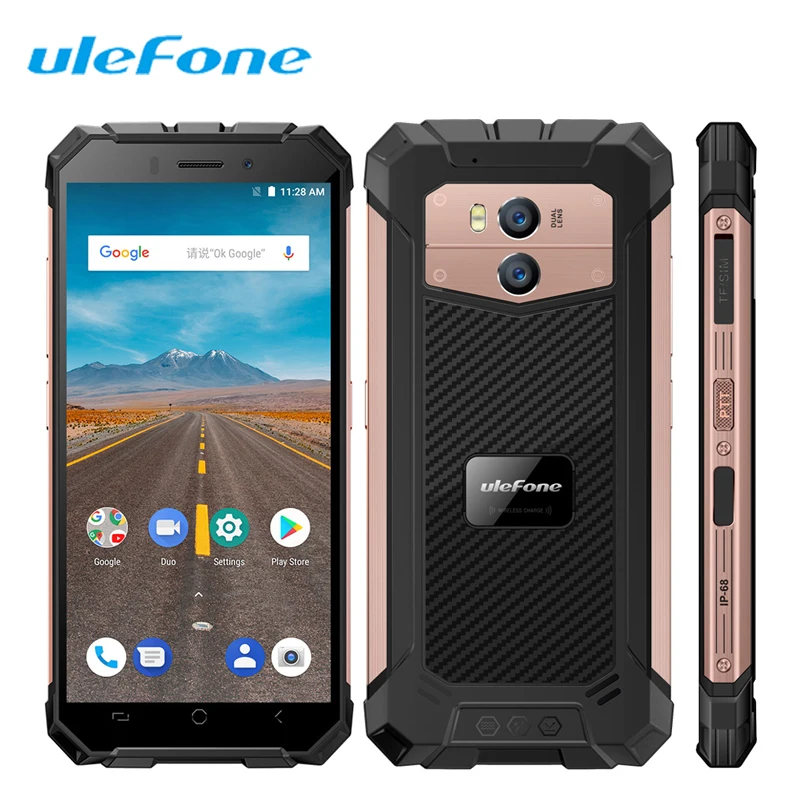 Смартфон Ulefone Armor X 5 &quot18:9 Face ID Dual 4G Sim Android 8 1 MT6739 2G + 16G 13MP NFC 5500mAh Беспроводная зарядка