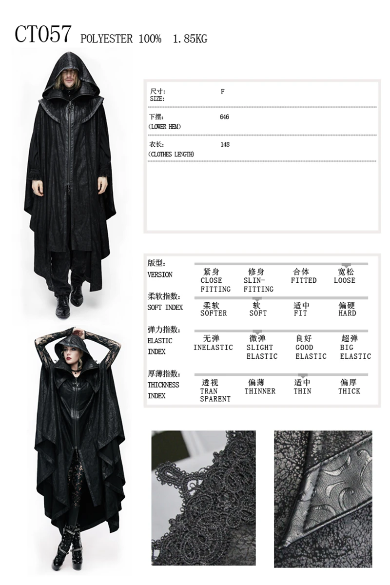 CT057 size chart