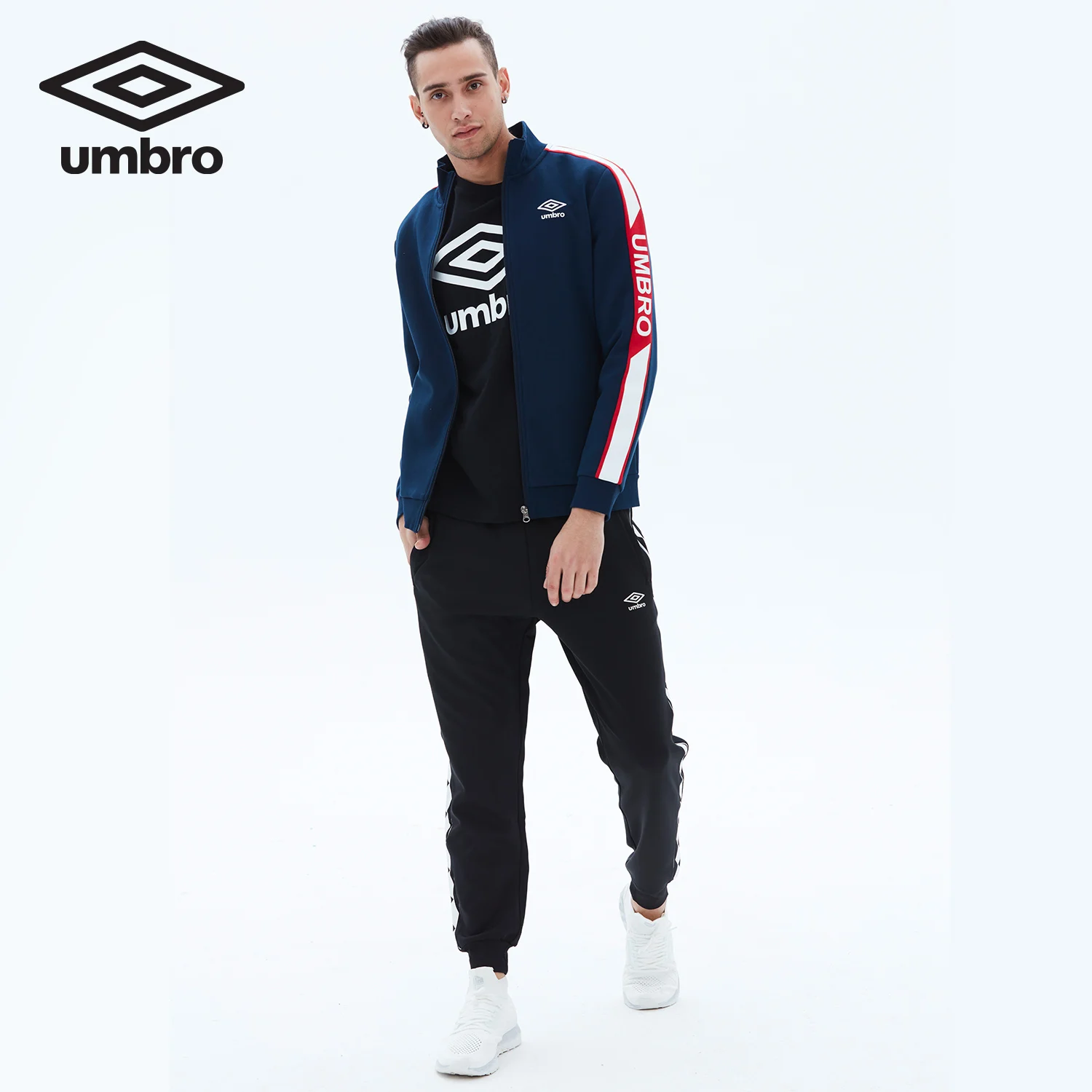 Umbro Новое мужское весеннее спортивное пальто для Отдыха Кардиган спортивная одежда свитер UO181AP2401