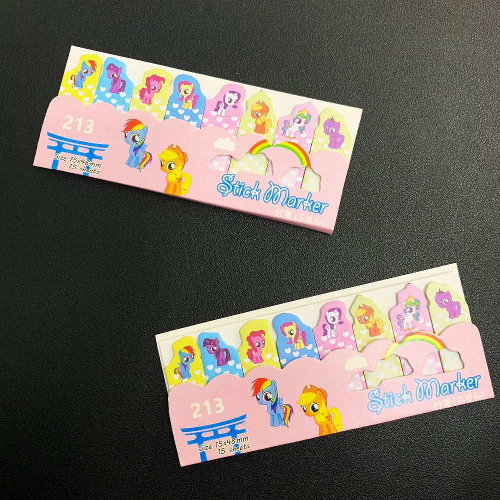 

1X Cute Rainbow Unicorn Adhesive Memo Pads Marker Message Sticky Notes Decor Bookmark School Office Supply Student Stationery