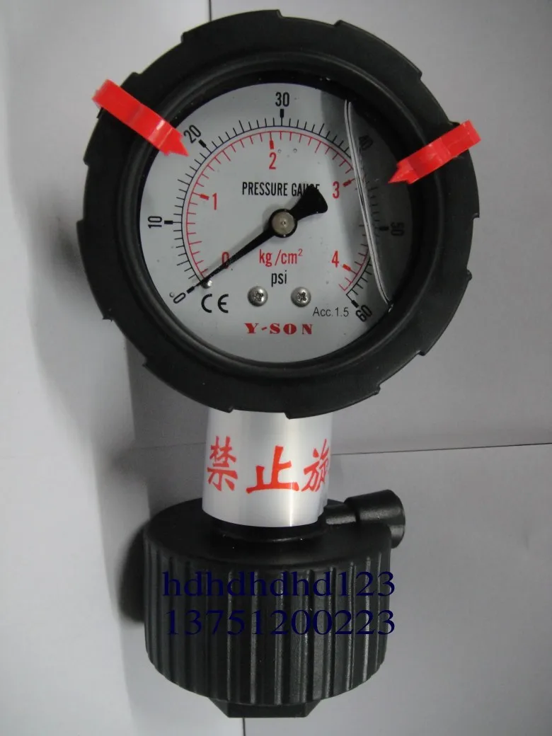 PP double diaphragm pressure gauge tolerance to acid and alkali