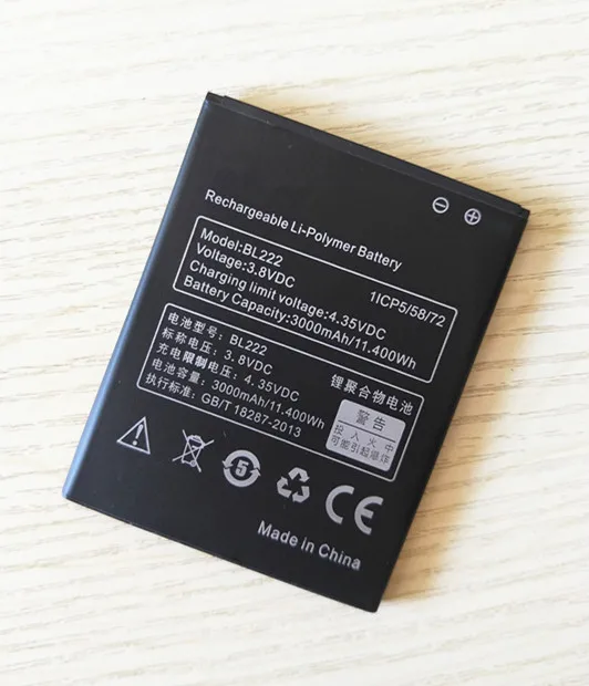 Аккумулятор AZK мобильный телефон BL222 BL 222 для Lenovo S660 S668T сменные батареи 3000