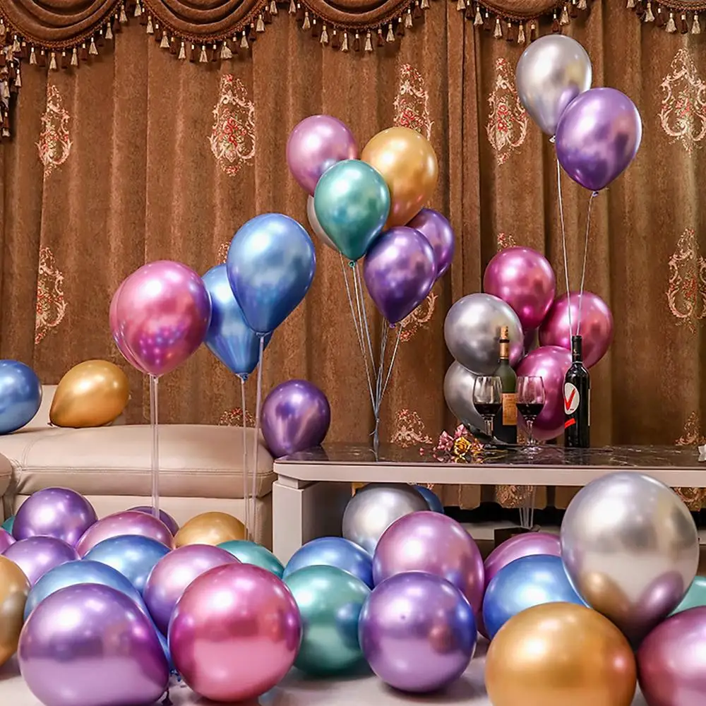 

PATIMATE Metal Helium Balloon Heart ballon Gold Wedding Balloons Birthday Party Decorations Adult Baby Shower Girl Latex Baloons