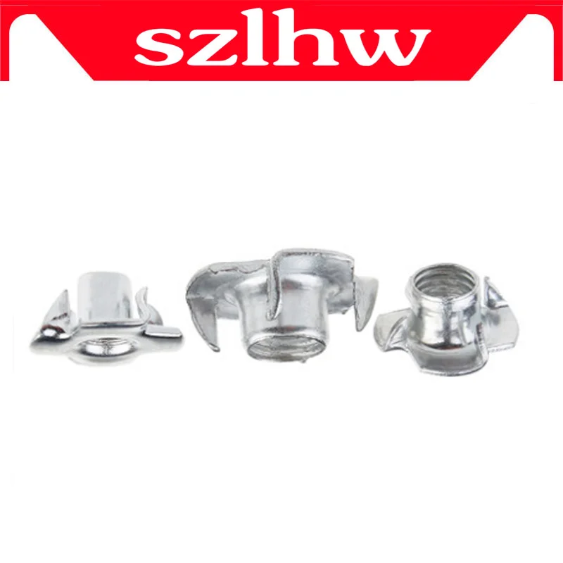 

High quality M3 M4 M5 M6 M8 Four Claws Nut Speaker Nut T-nut Blind Pronged Tee Nut Furniture HW034