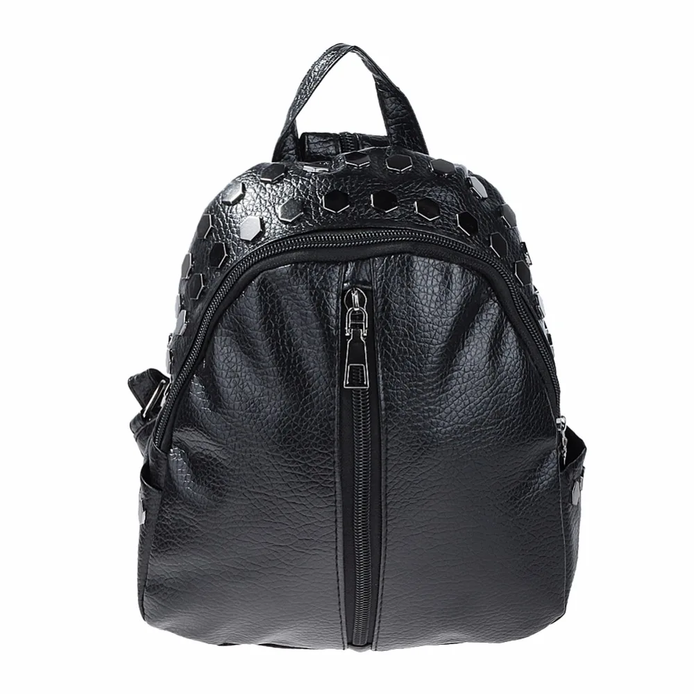 Мини-рюкзак с заклепками; женский рюкзак на плечо для подростков; Mochila; рюкзак из искусственной кожи