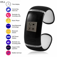 OXA L12S Мужчины Женщины Любителей Цифровой Умный Браслет Браслет Спорта MP3 Музыка Браслет Mobile Anti Потерянный Технология Двойного Bluetooth Подарки