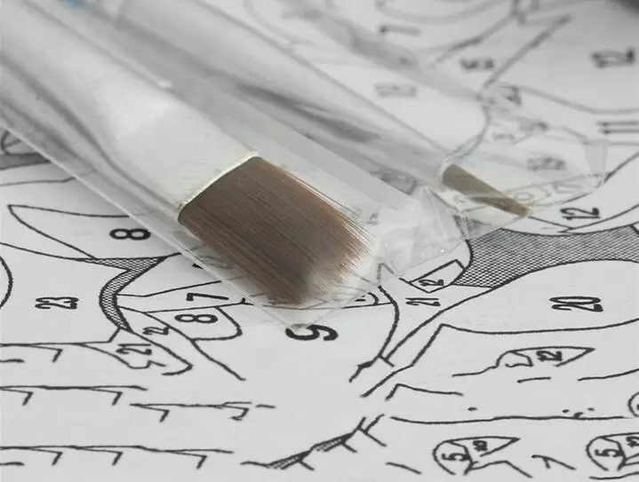 Без рамки дома красивые масляные Краски ing по номерам Diy Картина Рисунок окраски
