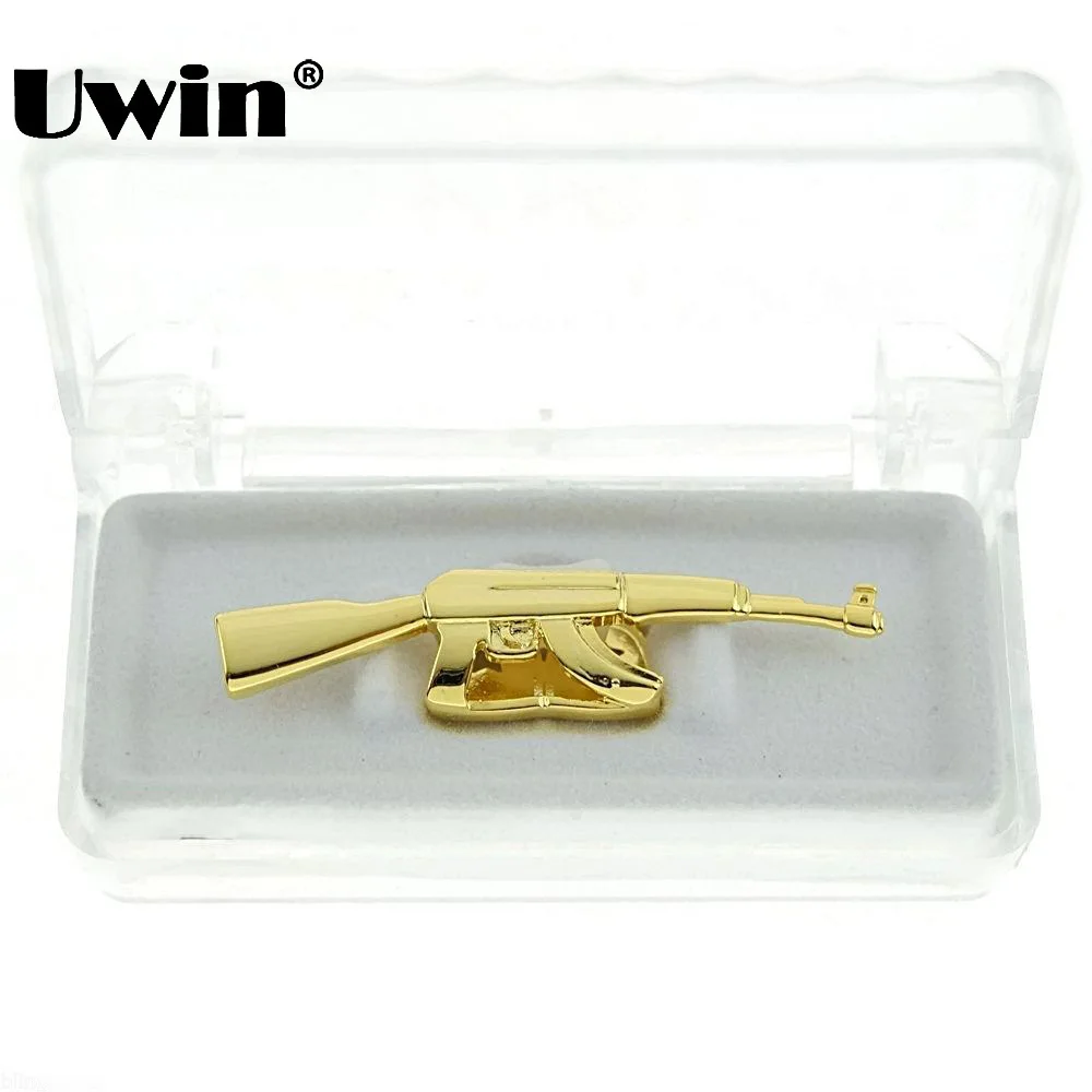 

Hip Hop Ak-47 Grills Top Grill Double Cap Teeth Gold/Silver Plated Tooth Gun Ak47 Shape Removeable Grills Top Teeth Solid