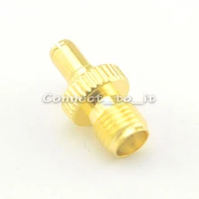 2 unidades goldplated sma hembra adaptador de enchufe para conector macho ts9 para zte 3g usb modem/sierra wireless módem usb