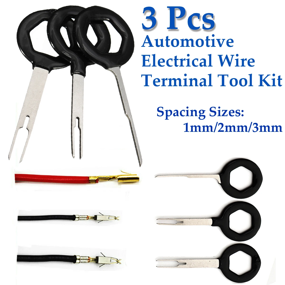 3 Pcs Car Automotive Wire Terminal Removal Tool Kitin Stylus from