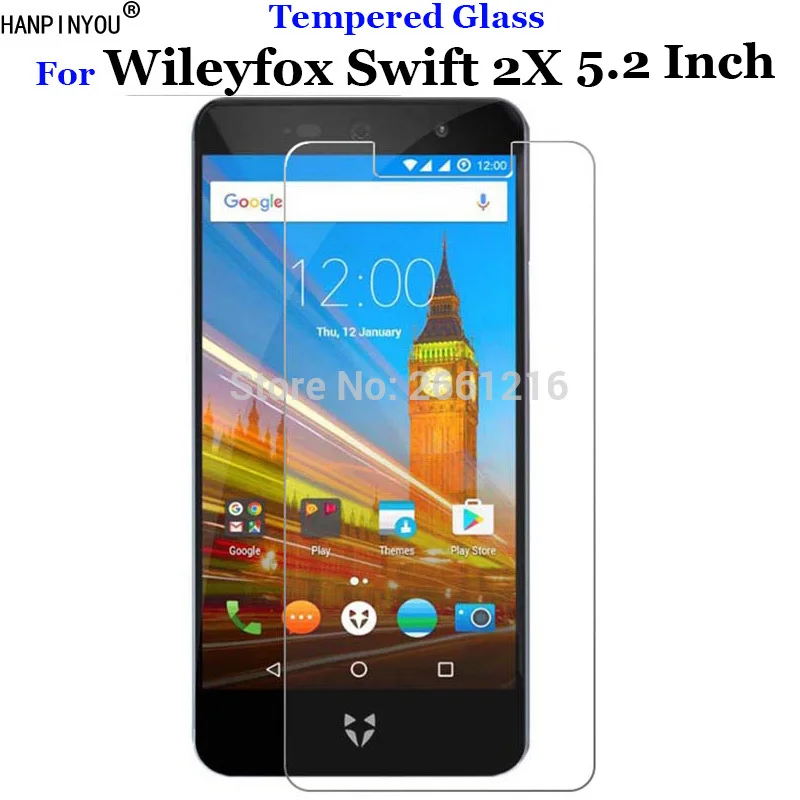 

For Wileyfox Swift 2X 5.2 Tempered Glass 9H 2.5D Premium Screen Protector Film For Wileyfox Swift 2 X 5.2