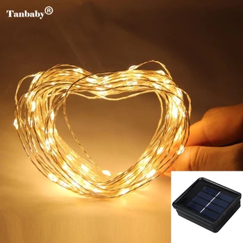

Solar Copper Wire String Light Outdoor Fairy Light Solar Powered String Lights for Xmas Garden Home Holiday Decor 10M 15M 20M