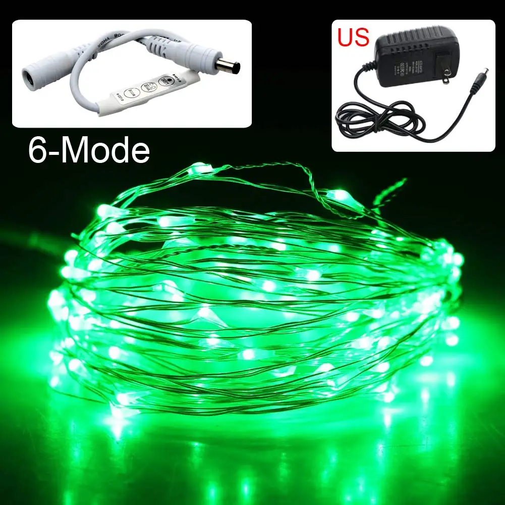 New 10M LED String lights with Dimming Controller Waterproof Holiday lighting For Fairy Christmas Tree Wedding Party Decoration