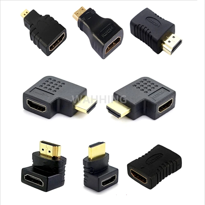 8pcs/set 90/270 degree angle HDMI to Mini HDMI to Micro HDMI extension