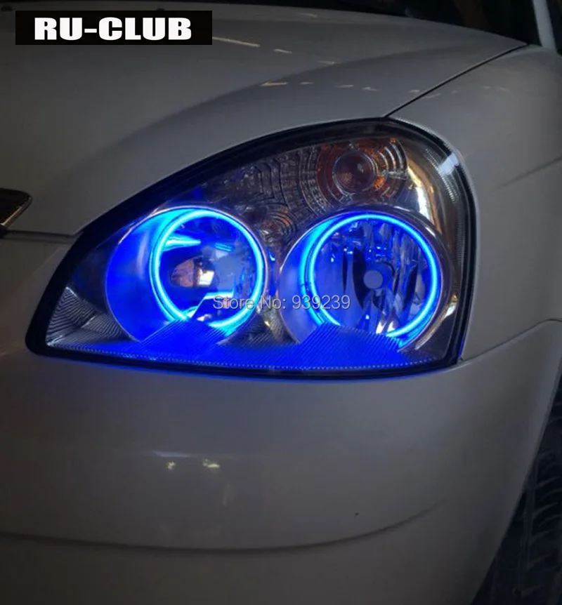 

LADA PRIORA CCFL ANGEL EYES ,NON PROJECTOR HALO RINGs kit ,CCFL devil eyes  for LADA PRIORA vaz 2170 2171 2172 Halo rings