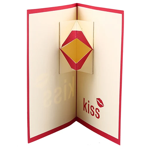 WCIC 3D всплывающие поздравительные открытки на день рождения Лазерная резка открытки вишни поздравительная открытка старинные приглашения на свадьбу подарочные открытки - Цвет: B