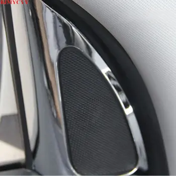 

BJMYCYYFor HYUNDAI Ix35 Interior Refit Pillar Triangle Circle Decorative Frame Exterior Interior ABS Chrome Trim Sticker